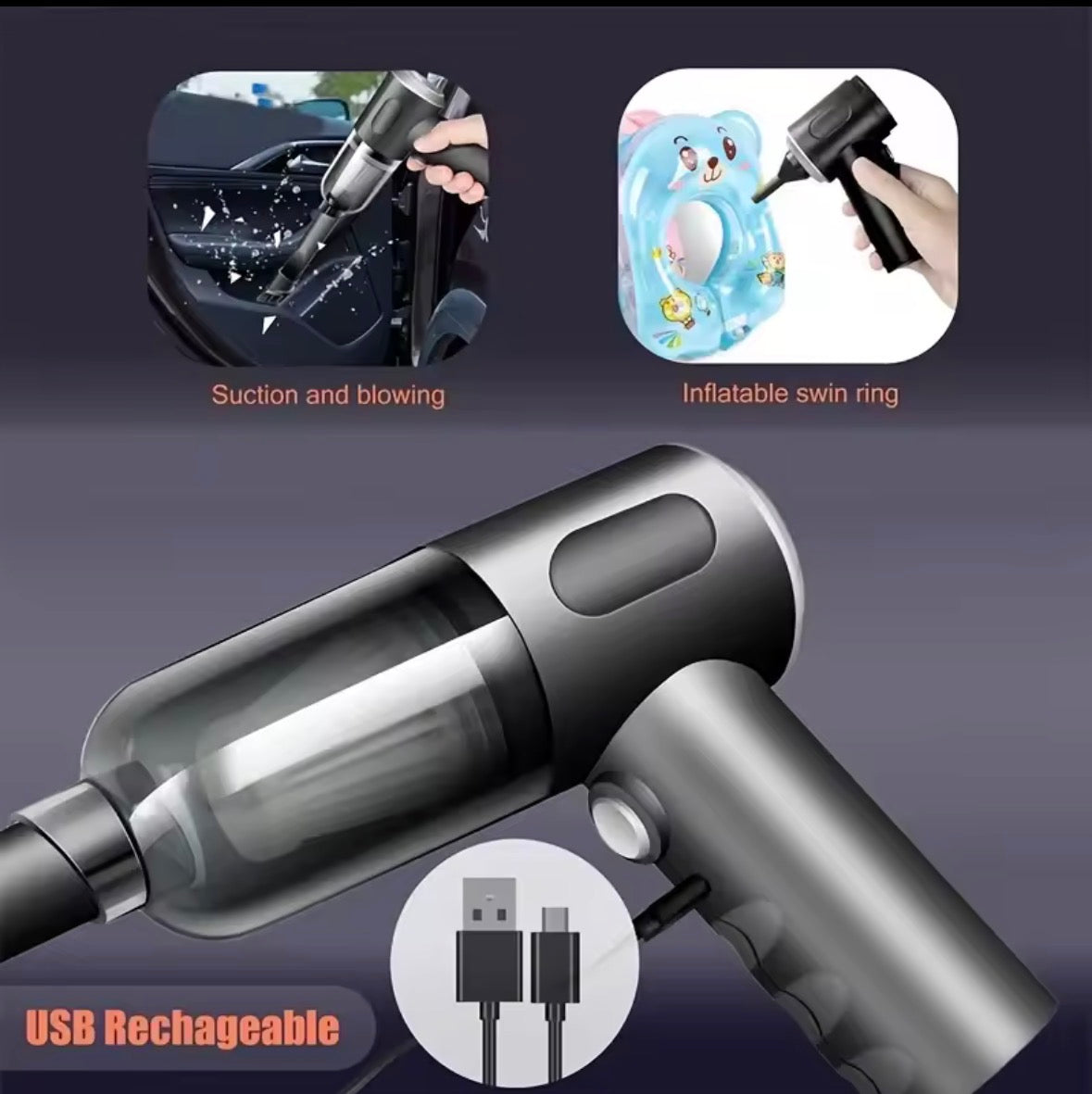690000 Pa kabelloser Auto-Staubsauger, 2 Stunden Schnellladung, Nass- und Trockenreiniger mit doppeltem Verwendungszweck, kabelloser Handstaubsauger mit hoher Leistung 2026